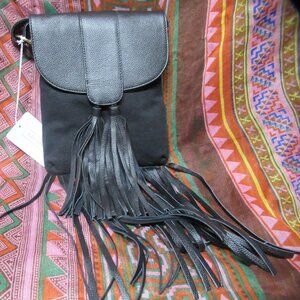 Bay Sky by San Diego Hat Co. Fringed Crossbody Bag